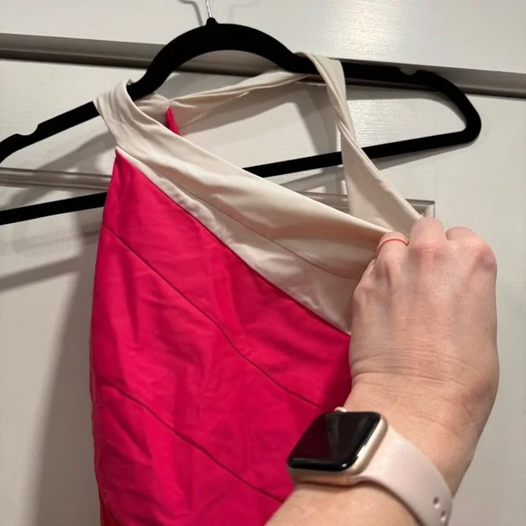 Summersalt Sidestroke One Piece Swimsuit 8 Pink Red Colorblock Vacation Summer - Picture 7 of 13